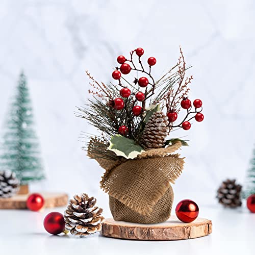 Mini Christmas Tree Set: Festive Office Decor & Gift