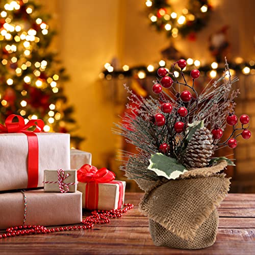 Mini Christmas Tree Set: Festive Office Decor & Gift