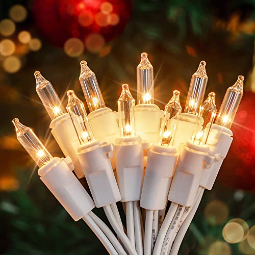Clear Christmas Lights for Holiday Decorations - 2PACK