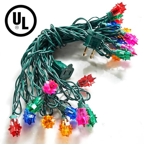 Colorful Retro Christmas Tree Lights, 18 Feet