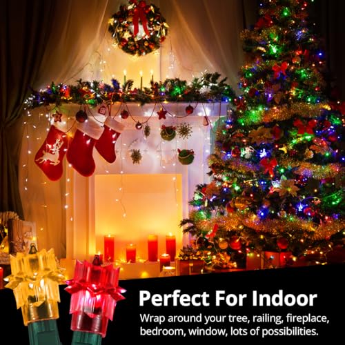 Colorful Retro Christmas Tree Lights, 18 Feet