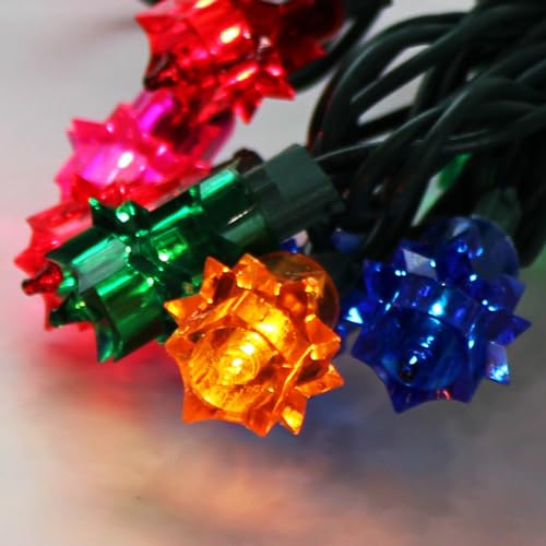 Colorful Retro Christmas Tree Lights, 18 Feet
