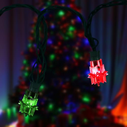 Colorful Retro Christmas Tree Lights, 18 Feet