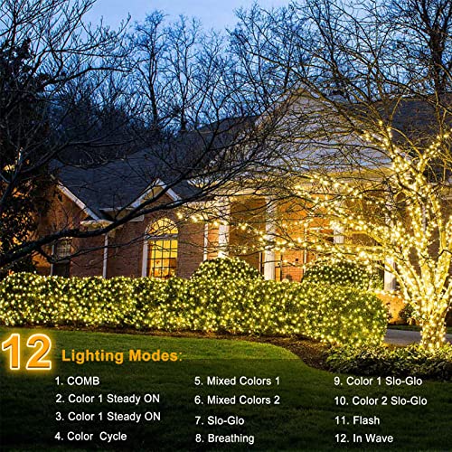 Color Changing Christmas Net Lights with Remote Control