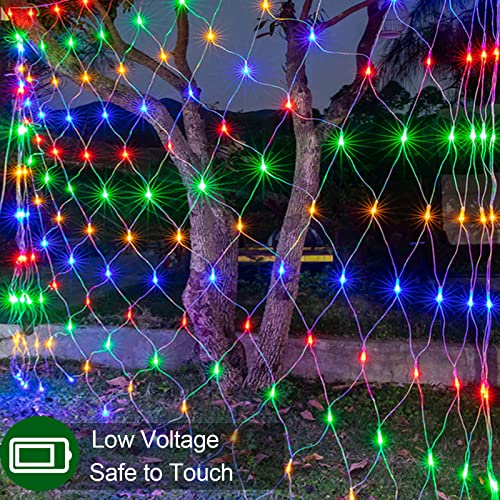 Color Changing Christmas Net Lights with Remote Control