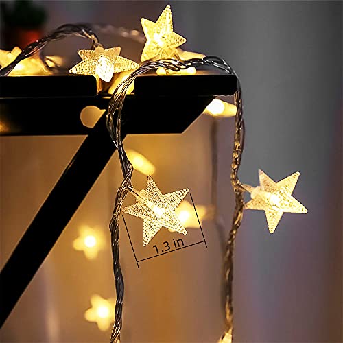 Christmas Star String Lights - Indoor/Outdoor Fairy Decoration