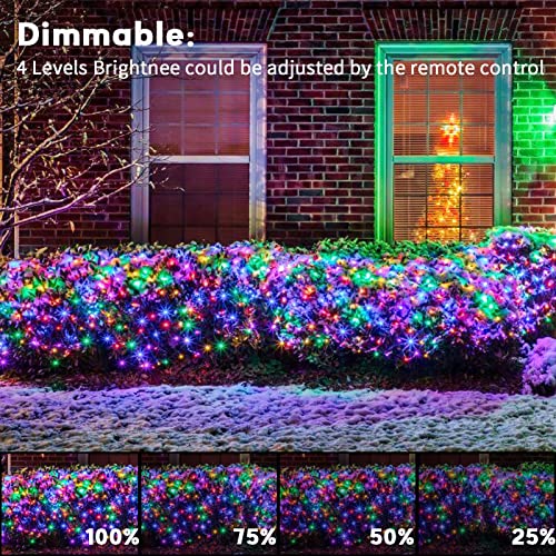 Color Changing Christmas Net Lights with Remote Control