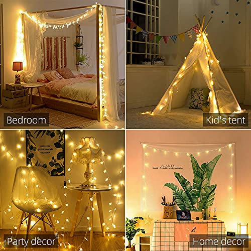 Christmas Star String Lights - Indoor/Outdoor Fairy Decoration