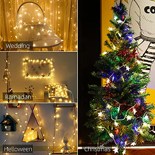 Christmas Star String Lights - Indoor/Outdoor Fairy Decoration