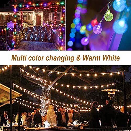 Christmas-themed 40ft Globe String Lights with Remote