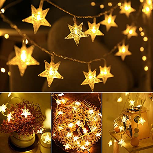Christmas Star String Lights - Indoor/Outdoor Fairy Decoration