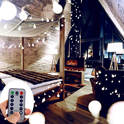Christmas Globe String Lights with Remote Control - 100 LEDs