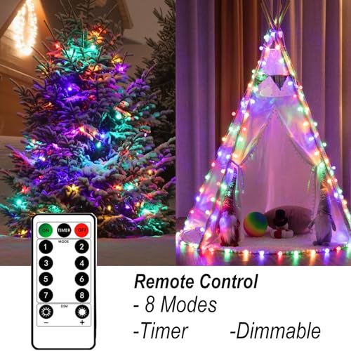 Christmas-themed 40ft Globe String Lights with Remote