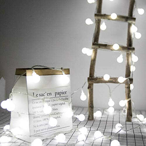 Christmas Globe String Lights with Remote Control - 100 LEDs