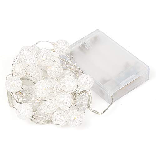 Festive Fairy Lights: Crackle Ball Globe String Lights