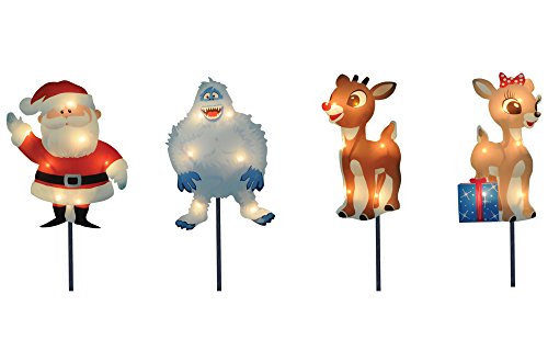 8-Inch Rudolph the Red-Nosed Reindeer Christmas Pathway Markers