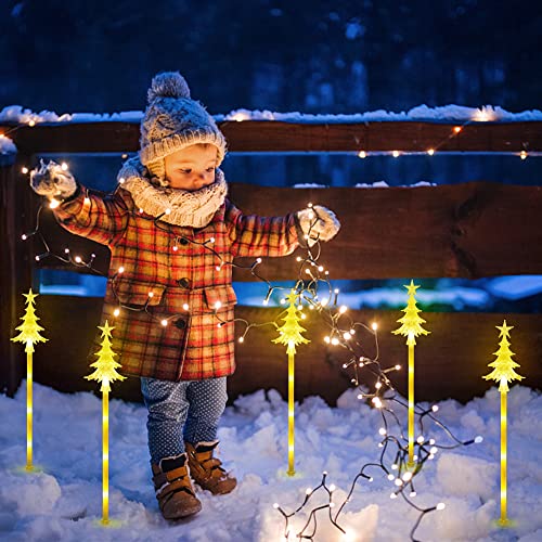 20" Light up Xmas Pathway Markers - Set of 10