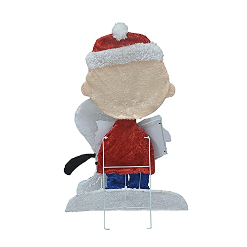 32" Pre-Lit Peanuts Charlie Brown & Singing Snoopy