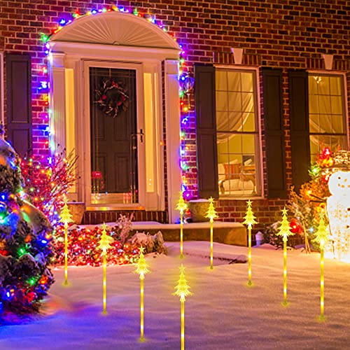 20" Light up Xmas Pathway Markers - Set of 10