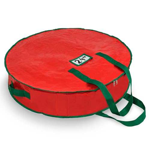 Christmas Wreath Storage Bag - Durable, Easy to Carry (24")