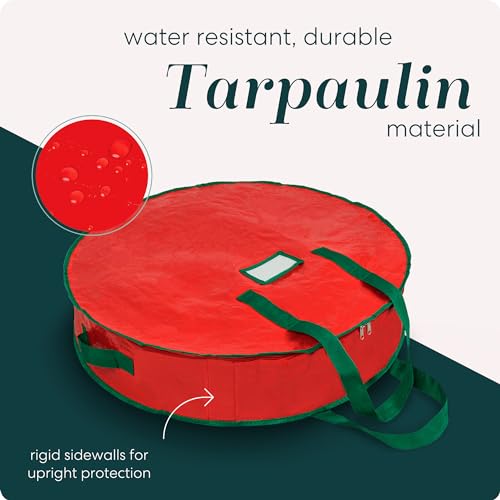 Christmas Wreath Storage Bag - Durable, Easy to Carry (24")