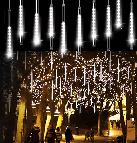 Aluan Meteor Shower Rain Lights: Christmas Holiday Outdoor Decoration