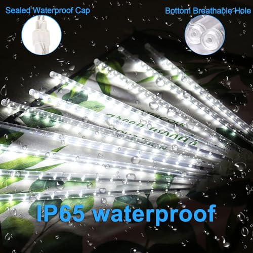 Aluan Meteor Shower Rain Lights: Christmas Holiday Outdoor Decoration