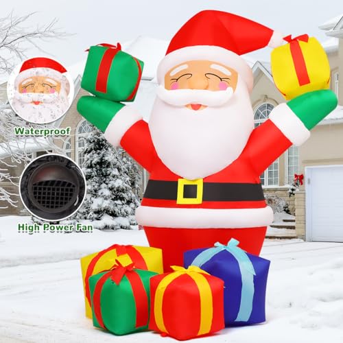 6 FT Santa Inflatable for Festive Outdoor Decor