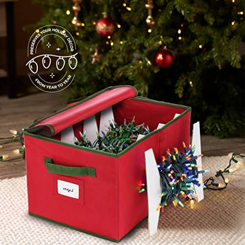 Zober Christmas Light Storage: Organizer Wheel - Red