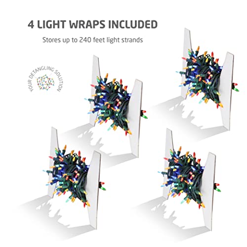Zober Christmas Light Storage: Organizer Wheel - Red