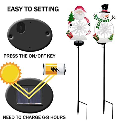 Lighted Christmas Landscape Ornament: Solar Garden Stake Lights
