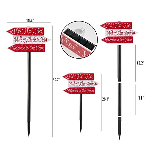White LED Christmas Solar Path Stake Lights