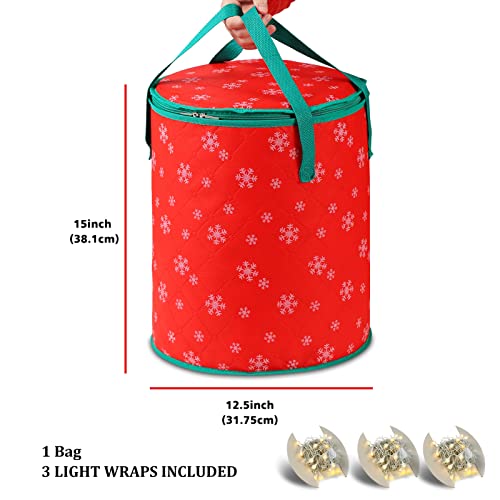 Christmas Light Storage Bags - 2Pack, RED