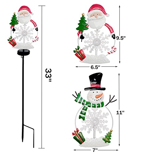 Lighted Christmas Landscape Ornament: Solar Garden Stake Lights