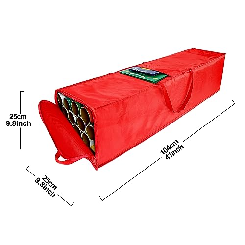 Christmas Wrapping Paper Organizer - Stores 20 Rolls!