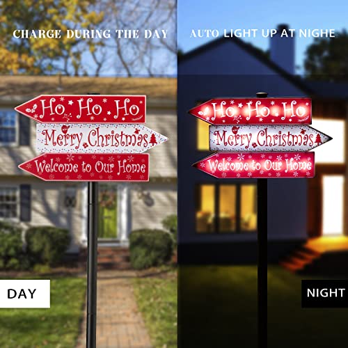 White LED Christmas Solar Path Stake Lights