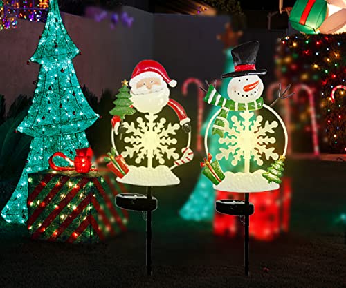 Lighted Christmas Landscape Ornament: Solar Garden Stake Lights