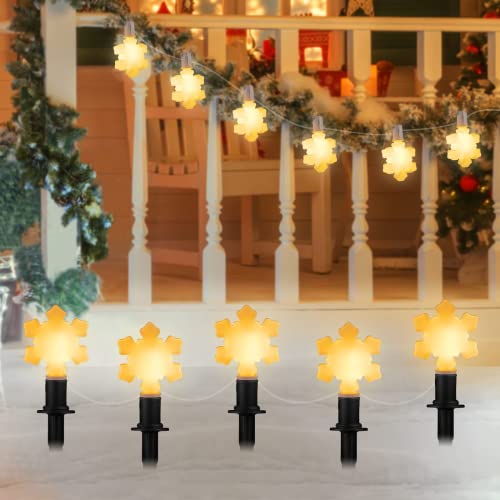 Outdoor Snowflake Christmas Lights: Festive Yard Decorations