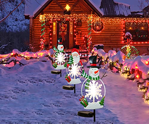 Lighted Christmas Landscape Ornament: Solar Garden Stake Lights