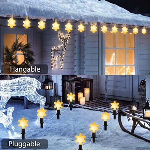 Outdoor Snowflake Christmas Lights: Festive Yard Decorations