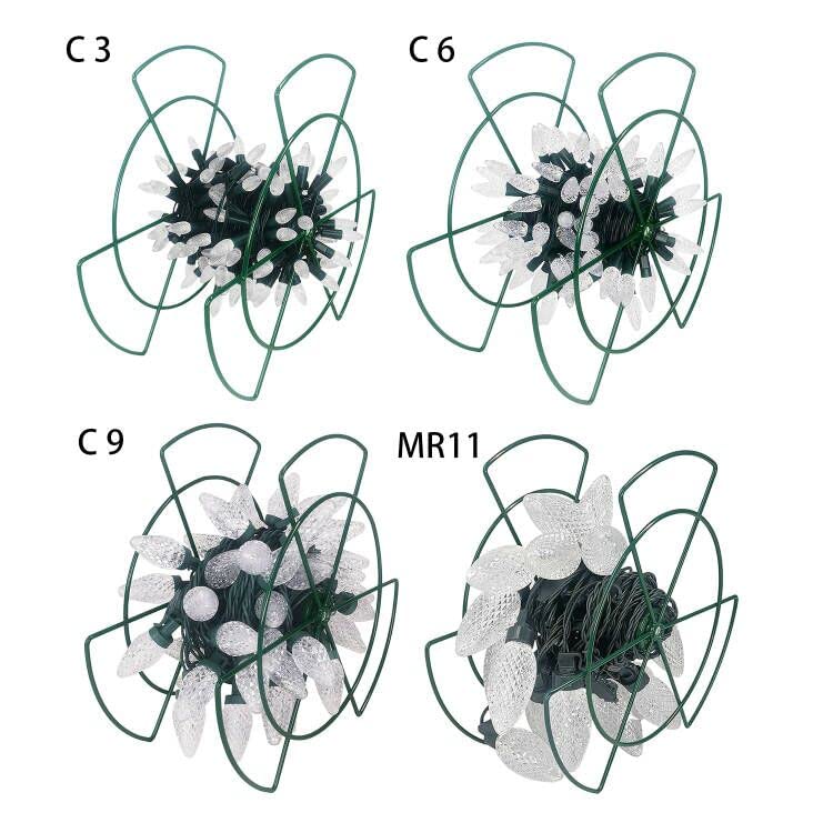 Christmas light storage bag with 4 metal reels