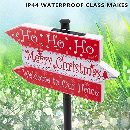 White LED Christmas Solar Path Stake Lights