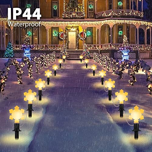 Outdoor Snowflake Christmas Lights: Festive Yard Decorations