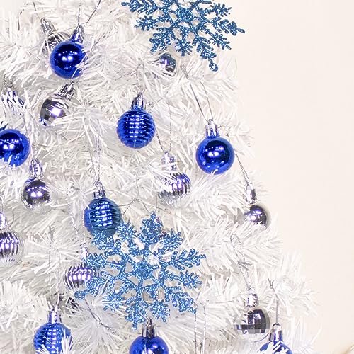 DIY White Tabletop Christmas Tree with LED Lights