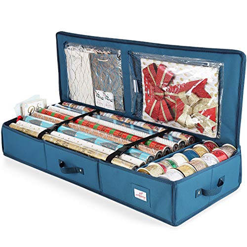 Christmas Wrapping Paper Organizer: Neatly Store 22 Rolls