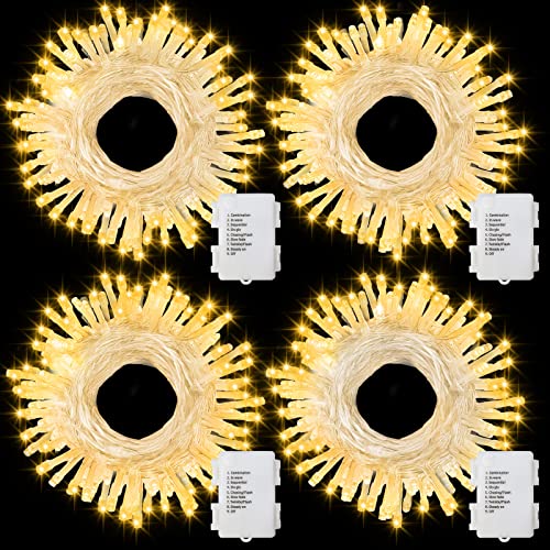 Christmas String Lights, 4 Pack, 50 LED