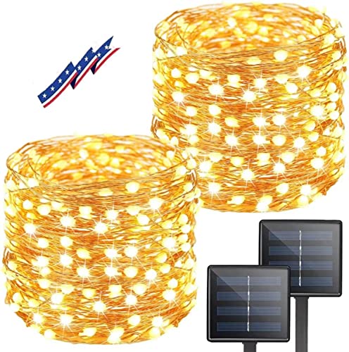 Solar Fairy Lights for Christmas Garden Decoration (Warm White)