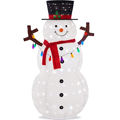 5ft Lighted Pop-Up Snowman - Large Christmas Decoration