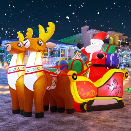 6.8 FT Santa Claus Inflatable for Xmas Garden