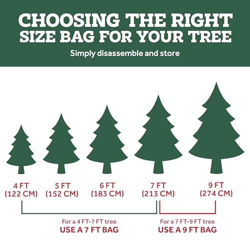 Red Christmas Tree Storage Bag - 9 Ft